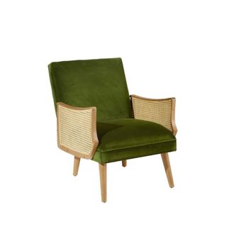 Robin des Bois Sill&oacute;n de hevea, rejilla y terciopelo verde