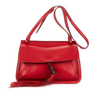 Gucci Bamboo Tassel Daily Flap schoudertas
