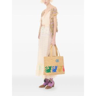 Valentino Garavani Large Raffiachat Tote Bag