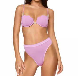 L*Space Frenchi Bikini Bottom In Mauve