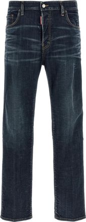 Dsquared2 Navy Blue Mid Rise Jeans