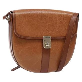 Burberry Pre-owned Cross Body Bags, female, Brown, Size: ONE SIZE Pre-owned Leather Shoulder Bag