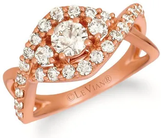 Le Vian Ladies Nude Palette Rings set in 14K Strawberry Gold