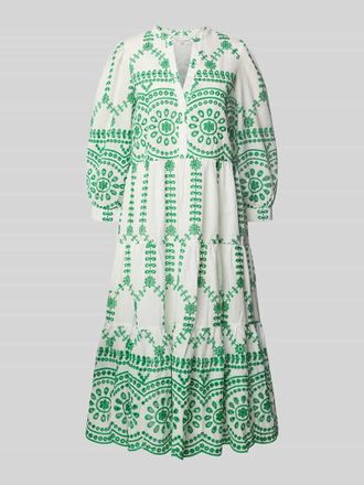 Apricot Tunikakleid mit Volantsaum und kurzer Knopfleiste in Hellgruen, Gr&ouml;&szlig;e XXL