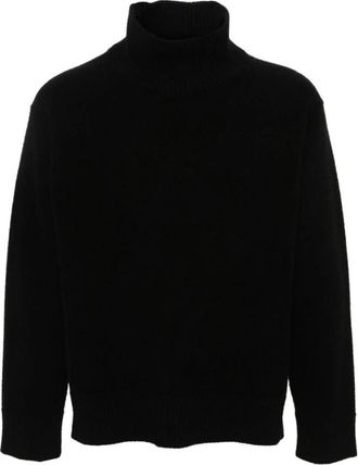 Laneus Coltruien - Heren - Coltruien - Zwart - 2XL - Wol - Truien & Vesten