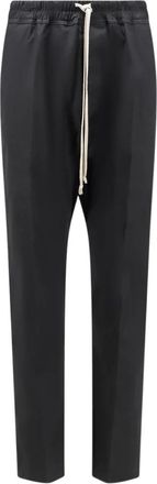 Rick Owens Katoenen Broek - Heren - Slim Fit Broeken - Zwart - M - Katoen - Broeken