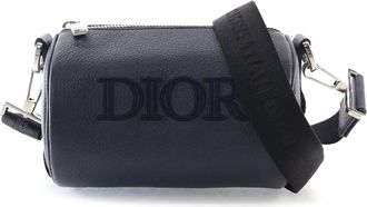Dior 2020 Grained Calfskin Roller Messenger Bag satchel - Blu