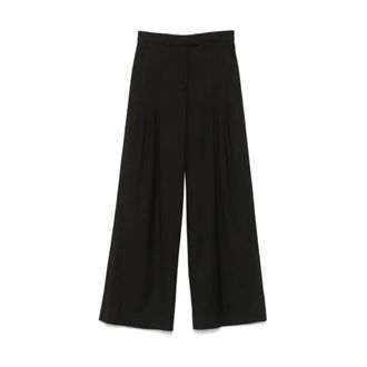 Remain Wide Trousers, female, Black, Size: S Black Front Button Pants