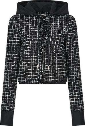 Liu Jo Giacca boucl&eacute; con frange - Nero