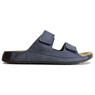 Ecco Ecco 2nd Cozmo Leather Mens Slides Sandals - Marine - Size:UK 12-12.5