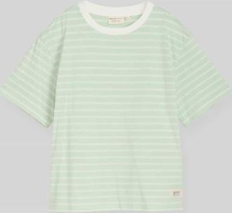 Tom Tailor Denim Relaxed Fit T-Shirt aus reiner Baumwolle in Hellgruen, Gr&ouml;&szlig;e XS