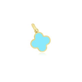 The Lovery Turquoise Clover Charm 10 millimeters