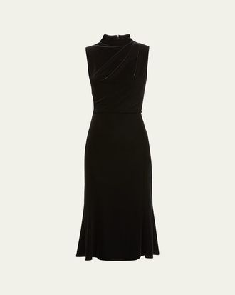 Shoshanna Audrey Sleeveless Velvet Dress