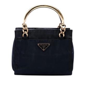 Prada Pre-owned Vintage Handbag - Dames - Pre-owned - Blauw - Maat: ONE Size Nylon