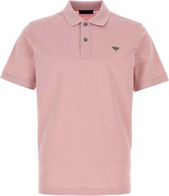 Prada Pink Piquet Polo Shirt