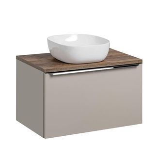 Petits Meubles Mueble lavabo individual 80cm paneles laminados y mdf topo