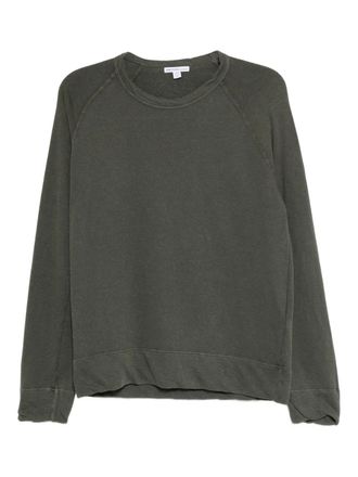 James Perse french-terry sweatshirt - men - Cotton - 0 - Green