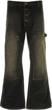 Off-white Black Mid Rise Jeans
