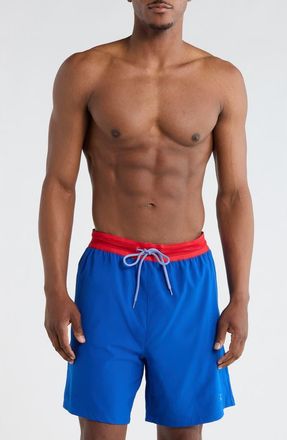 Champion Webbed Elastic Swim Shorts in Blue at Nordstrom Rack, Size Xx-Large