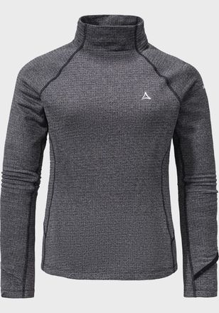 Sch&ouml;ffel Funktionsshirt SCH&Ouml;FFEL Longsleeve Cristallo L, Damen, Gr. 42, blau (8820, blau), Oberstoff : 68% Polyester 24% Wolle 8% Nylon, V-Ausschnitt, Shirts F