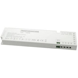 Trade Shop Trade Shop Traesio - Trade Shop - Alimenter Slim 100 Watt Transformer Corrente 12v Strisce Luces Led Qs-100w