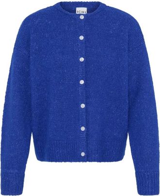 Ichi Ichi - Belablue Cardigan - Dames - Truien - Blauw - Maat: XS Wol