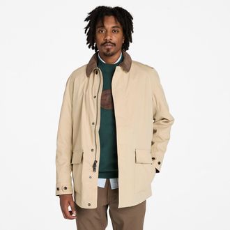 Timberland Funktionsmantel TIMBERLAND Waterproof Cotton Barn Coat, Herren, Gr. XXL, safari, Obermaterial: 72% Baumwolle, 28% Polyacryl, M&auml;ntel Funktionsmantel, a