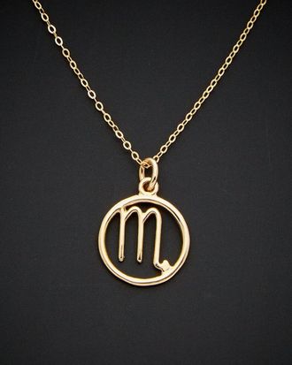 Italian Gold, Inc 14K Italian Gold Scorpio Zodiac Necklace