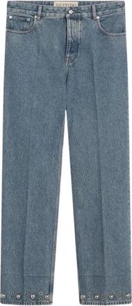 Valentino Denim Broek Met Cabochons - Heren - Regular Fit Jeans - Blauw - W33 - Denim - Jeans