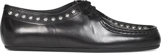 Jil Sander Studded Leather Ballet Flat - Heren - Veterschoenen - Zwart - 45 EU - Leer - Schoenen