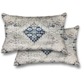 OEM Un Juego De Fundas De Coj&iacute;n Decorativas De Estilo Turco-persa Bohemio, De 12x20 Pulgadas, Con Estampado Vintage, Ideales Para Sof&aacute;s, Bancos Y Dormitor