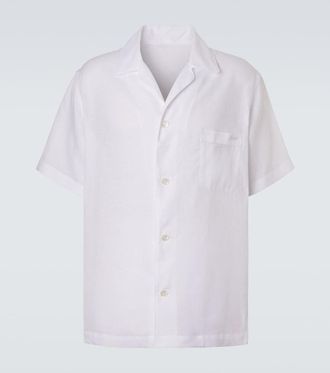 Brioni Linen bowling shirt