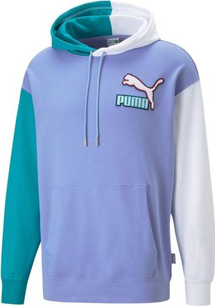 Puma Colorblock Fandom Logo Hoodie Purple 537749-23