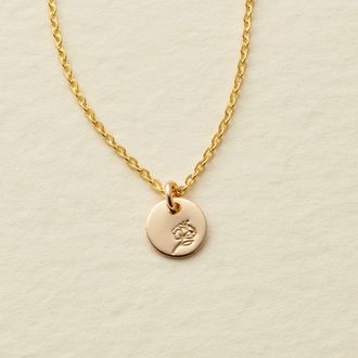 Made by Mary February Birth Flower Necklace