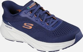 Skechers Mens Skechers Edgeride Textile Mens Navy/Orange Trainers - Size: 12