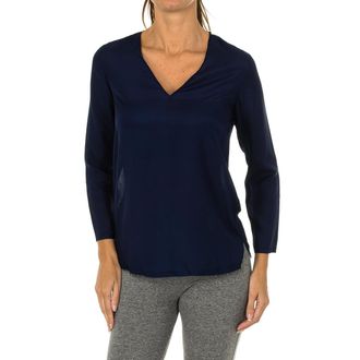 Armani Dames blouse met lange mouwen en V-hals 3Y5H53-5NZSZ