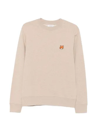 Maison Kitsun&eacute; Fox Head katoenen sweatshirt met ronde hals