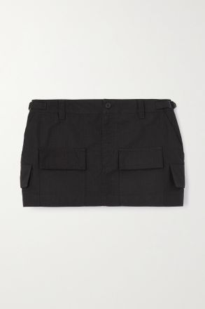 Wardrobe.NYC Minigonna In Ripstop Di Cotone - Nero