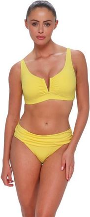 Sunsets Vienna V-Wire Bikini Swimsuit Top - DD Cup in Pineapple Crepe at Nordstrom, Size 34