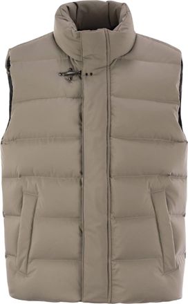 Fay Padded Horizontal Quilting Sleeveless Cotton Vest