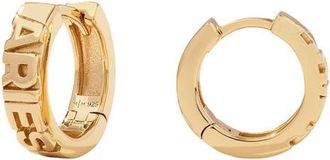 Made by Mary Zodiac Sign Hoop Earrings in Gold at Nordstrom