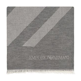 Emporio Armani Heren, Accessoires, Grijs, Maat: ONE Size Katoen