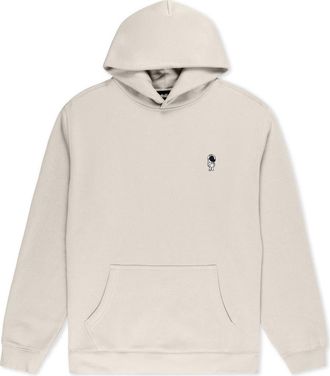 Dalix Astronaut Relaxed Midweight Fleece Pullover Hoodie in Bone at Nordstrom, Size Xx-Large