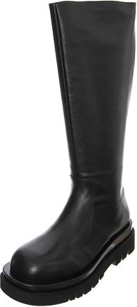 Jeffrey Campbell Stivali Profilo Medio - Dames - Hoge Laarzen - Zwart - 36 EU - Leer - Schoenen