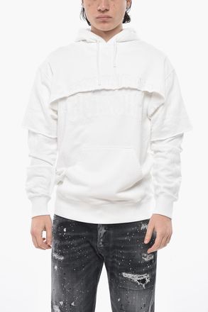 Givenchy Felpa Hoodie COLLEGE in Doppio Tessuto con Ricamo Givenchy