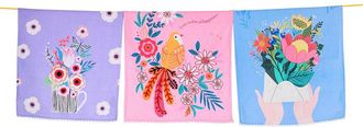 Tiramisu Set Of 3 The Sweet Wishes & Happiness Artisan Kitchen Tea Towel Set