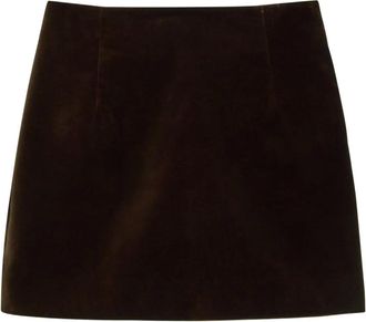 Liberowe A-line mini skirt - Brown