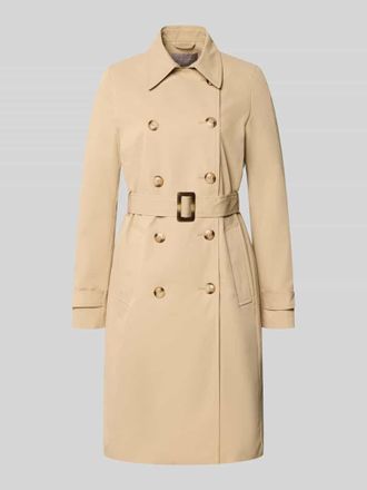 Christian Berg Trenchcoat mit &Auml;rmelriegeln in Sand, Gr&ouml;&szlig;e 36