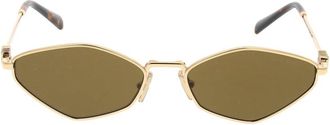 Miu Miu Stijlvolle zonnebril voor modeliefhebbers - unisex - Zonnebrillen - Geel - ONE Size - Accessoires