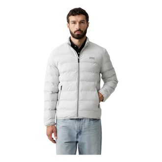 Guess Seamless Puffer Jacket - Heren - Zomerjassen - Grijs - M - Polyester - Jassen